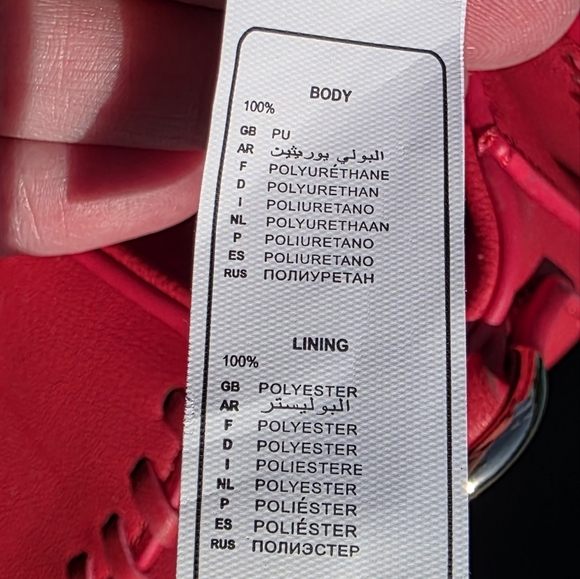 Valentino By Mario Valentino Red Crossbody Bag With Braided Trim - Picture 15 of 15